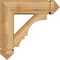 Ekena Millwork Balboa Arts and Crafts Rough Sawn Bracket w/ Offset Brace, Western Red Cedar, 6"W x 18"D x 18"H BKT0604X18X18BOA03RWR - alternate 3